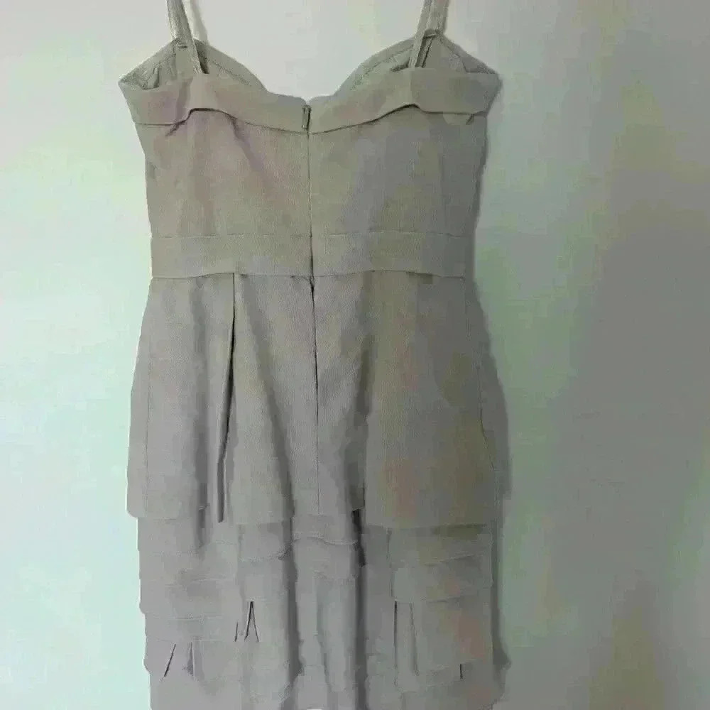 BCBGMAXAZRIA, cocktail dress, champagne beige, size 04 , with  pockets - Picture 10 of 15